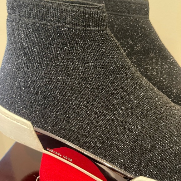 MICHAEL KORS black stretch-knit sock sneakers with little sparkle - Picture 6 of 6